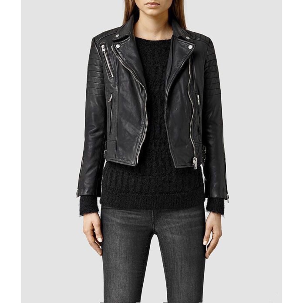 ALL SAINTS PAPIN LEATHER JACKET